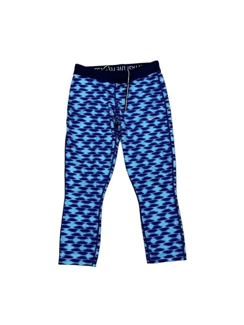 NIKE RUNNING Dri-Fit Blue Activewear Workout Gym Yoga Leggings - Small